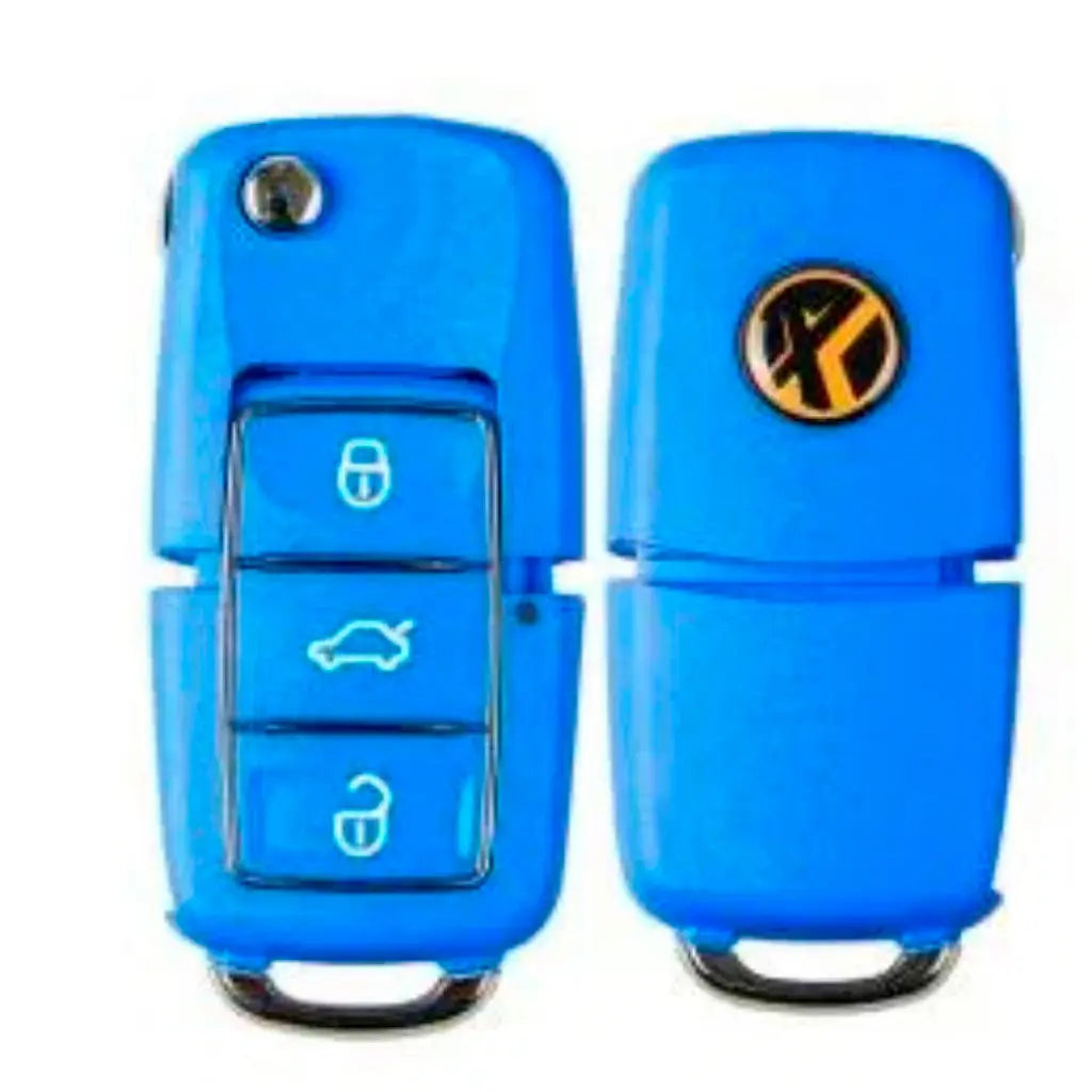 Xhorse Volkswagen B5 Style Remote Key 3 Buttons for VVDI Key Tool English Blue version Xhorse Volkswagen B5 Style Remote Key 3 Buttons for VVDI Key Tool English Blue version